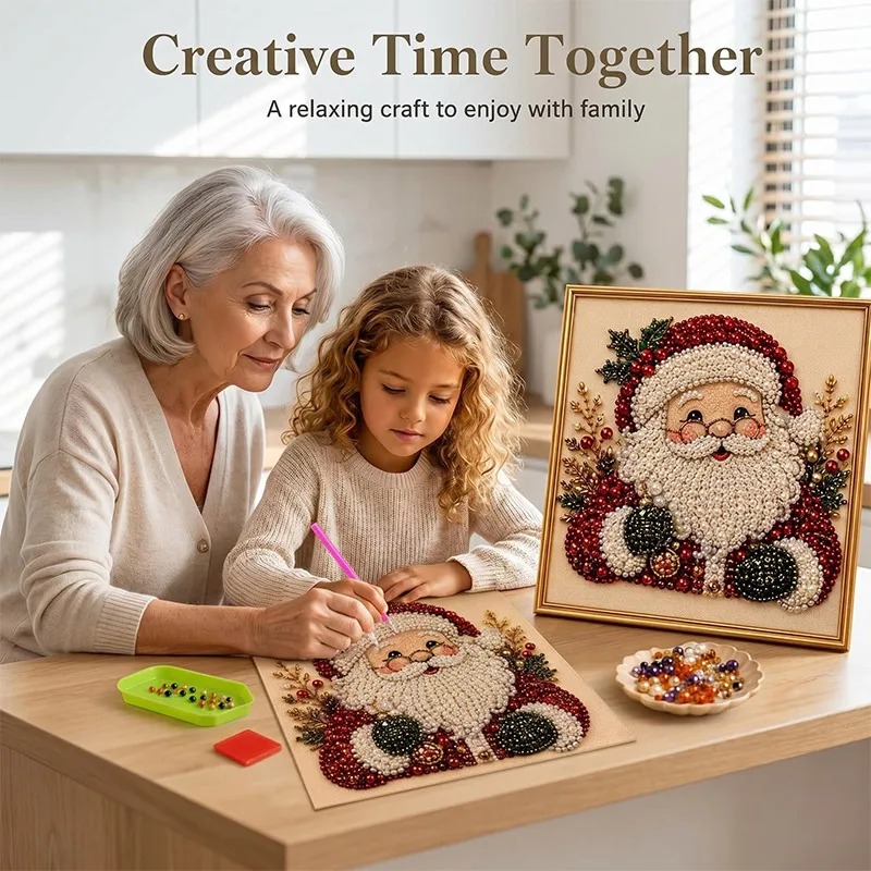 Resin Art Work - Kit de peinture diamantée de Noël