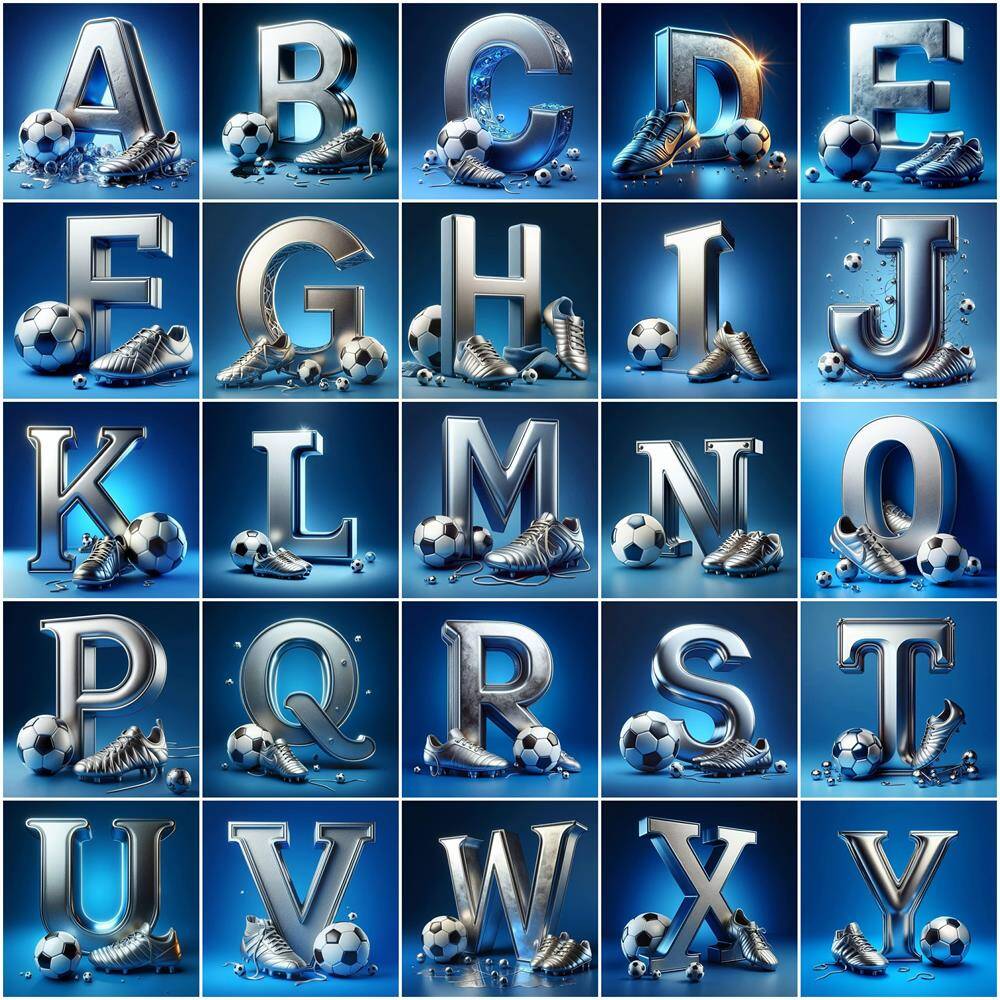 Resin Art Alphabet - CloShine-Lettres en Mosaïque de Diamant, Peinture