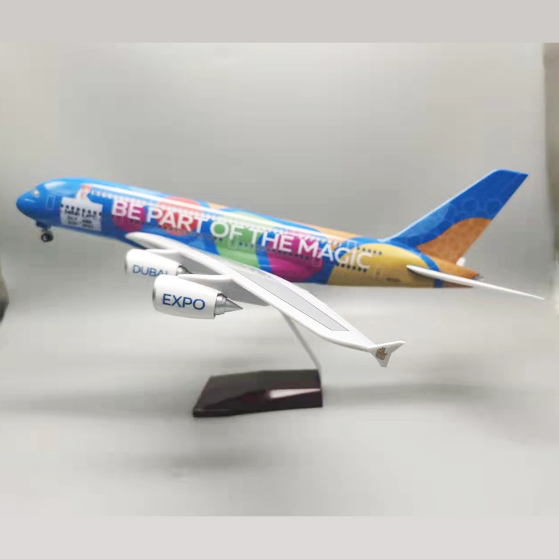 Resin Art Alphabet - Modèle d'avion en résine moulée sous