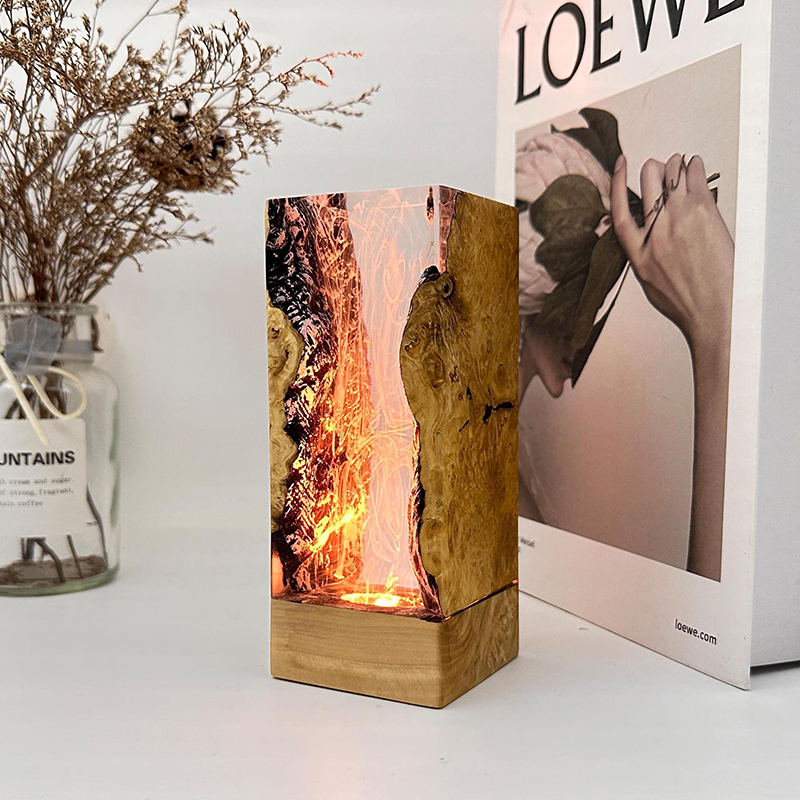 Resin Art Baby - Lampe de table créative en résine