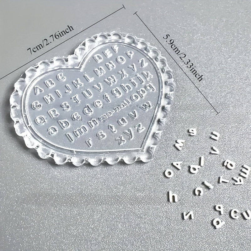 Resin Art Alphabet - 1 pièce Moule à lettres pour