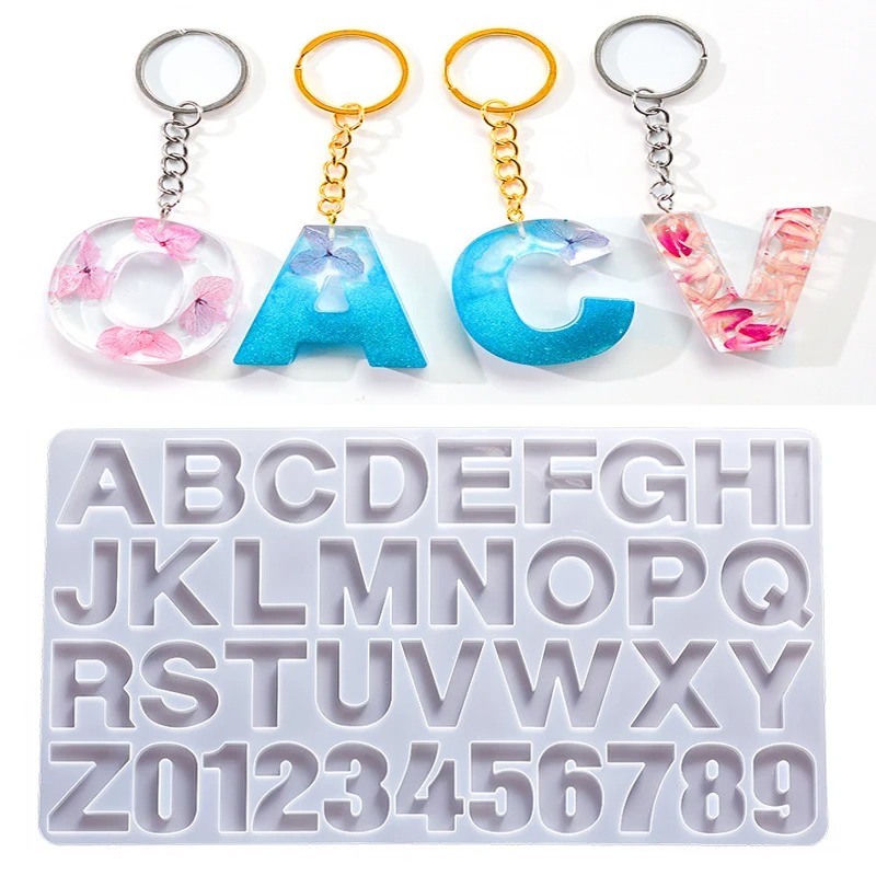 Resin Art Alphabet - Alphabet résine époxy Silicone moule bricolage