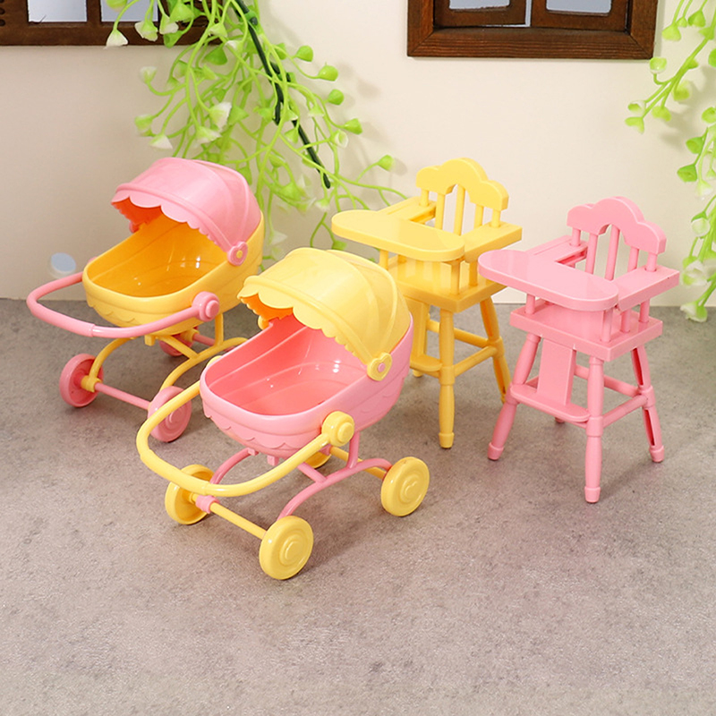 Resin Art Baby - 1 ensemble de mini poussette pour