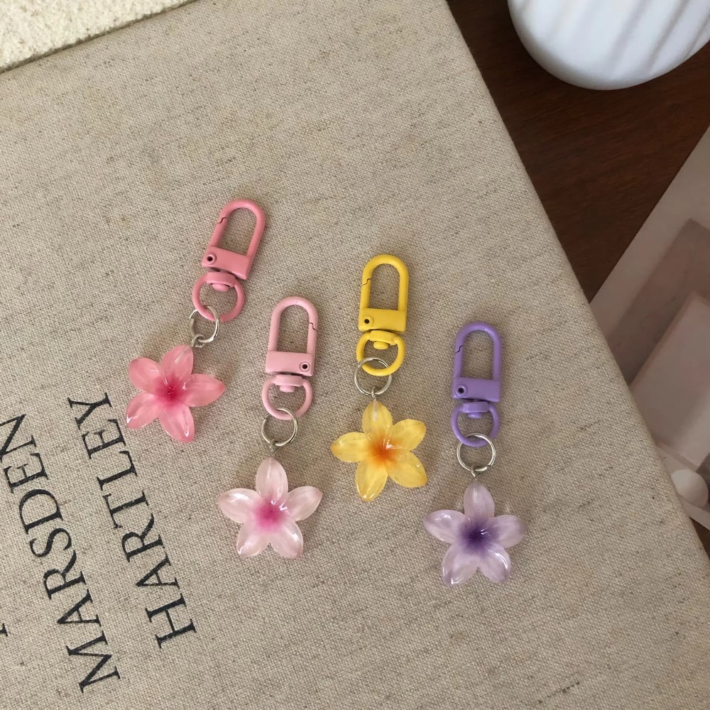 Resin Art Alphabet - Porte-clés mignon, doux et coloré en