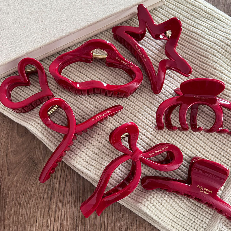 Pince à cheveux Red Collection - Resin Art Alphabet avis et prix