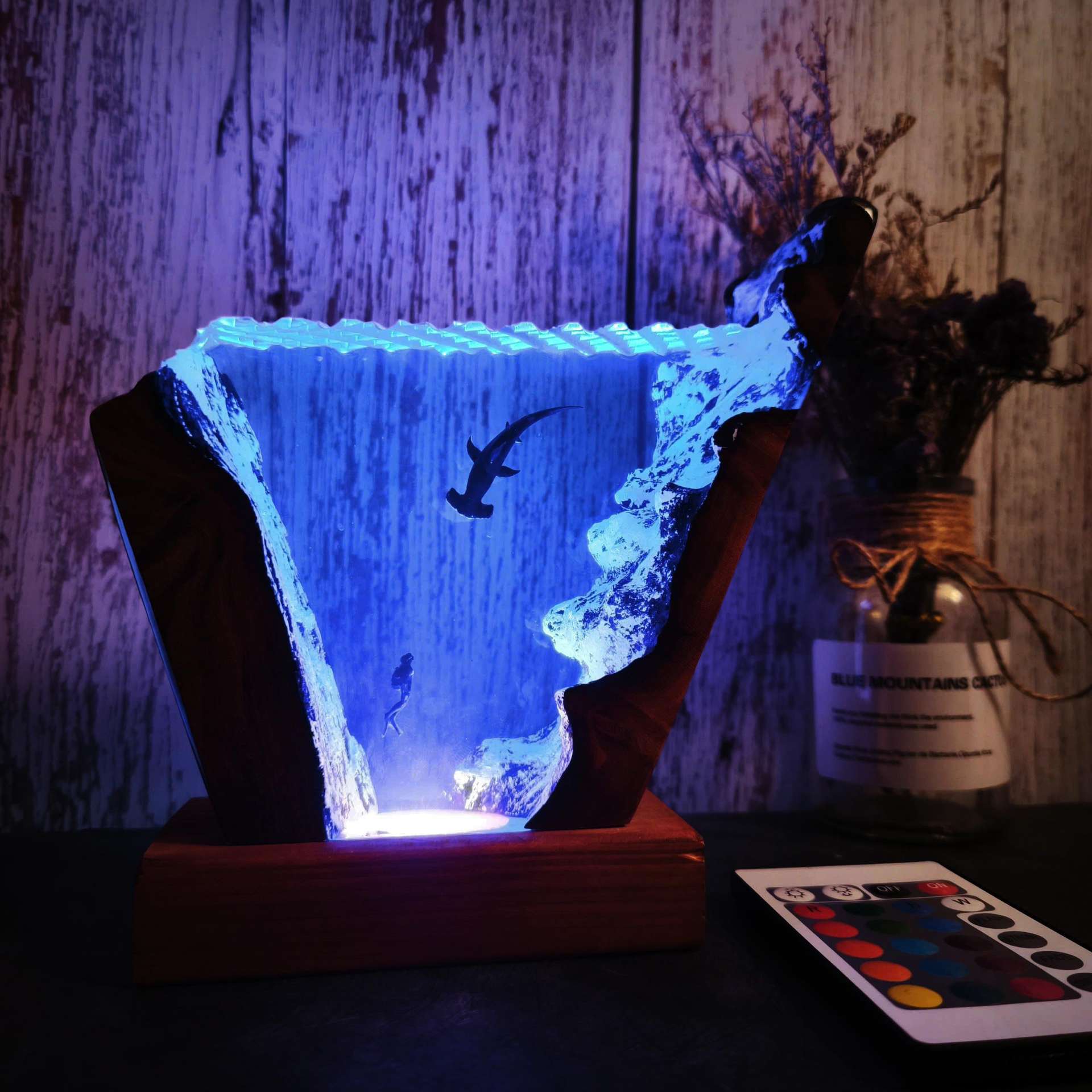 Ornement lumineux Requin Marte - Resin Art Wedding Gift avis et prix