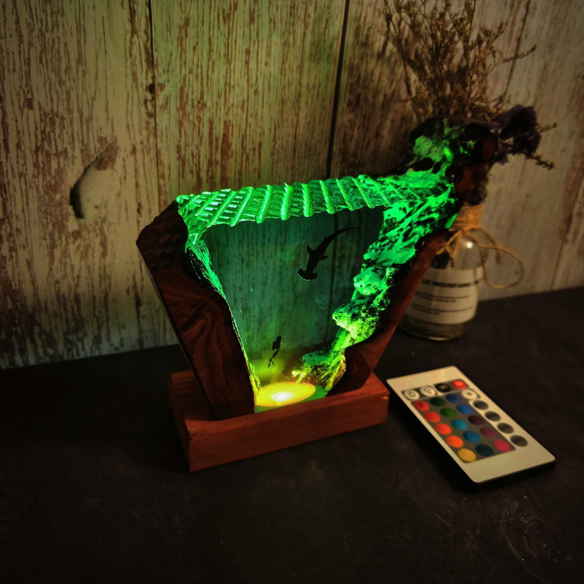 Ornement lumineux Requin Marte - Resin Art Wedding Gift avis et prix