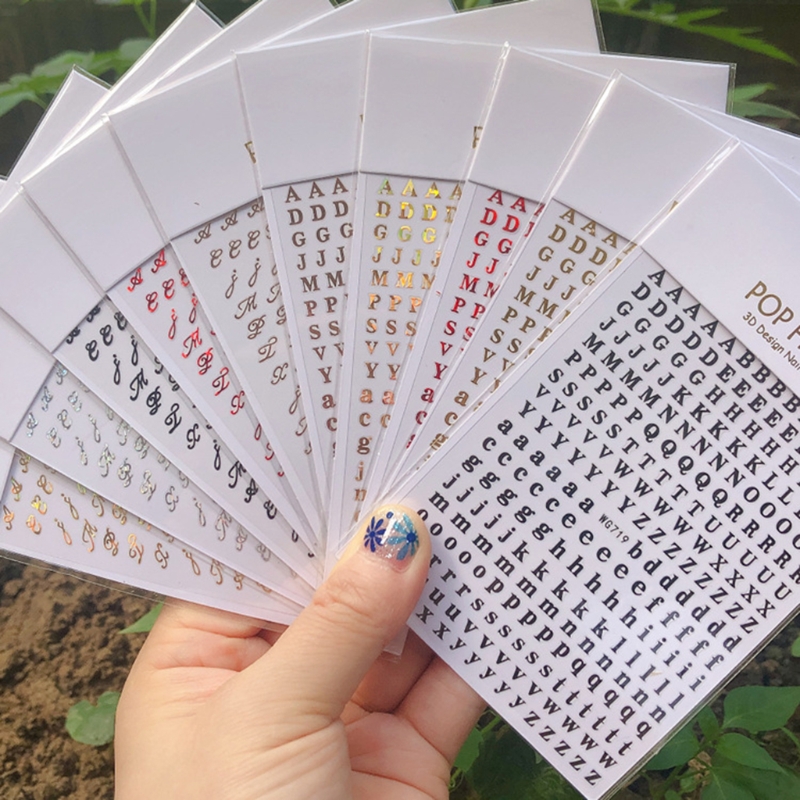 Autocollants Nail Art alphabet - Resin Art Alphabet avis et prix