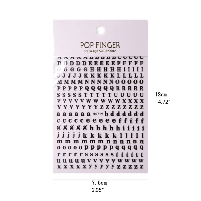 Autocollants Nail Art alphabet - Resin Art Alphabet avis et prix