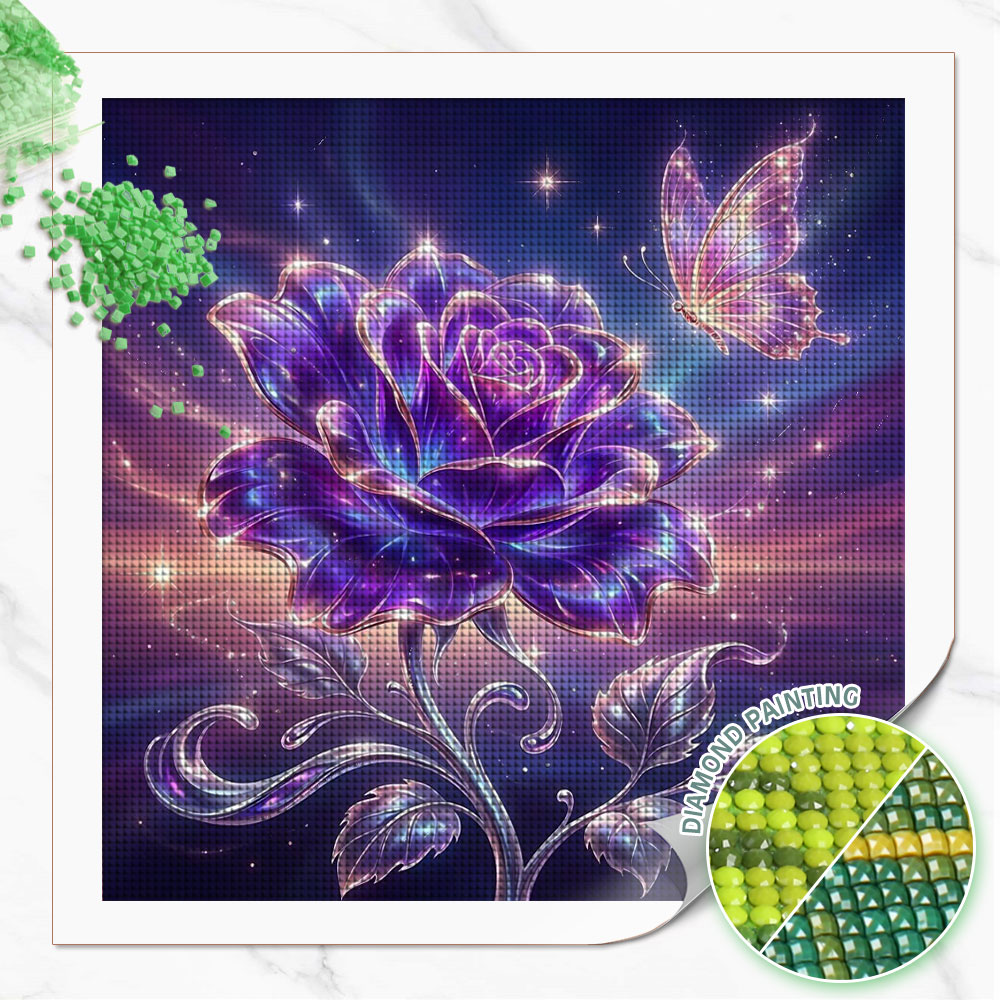 Peinture Diamant Huacan Plein  - Resin Art Rose avis et prix