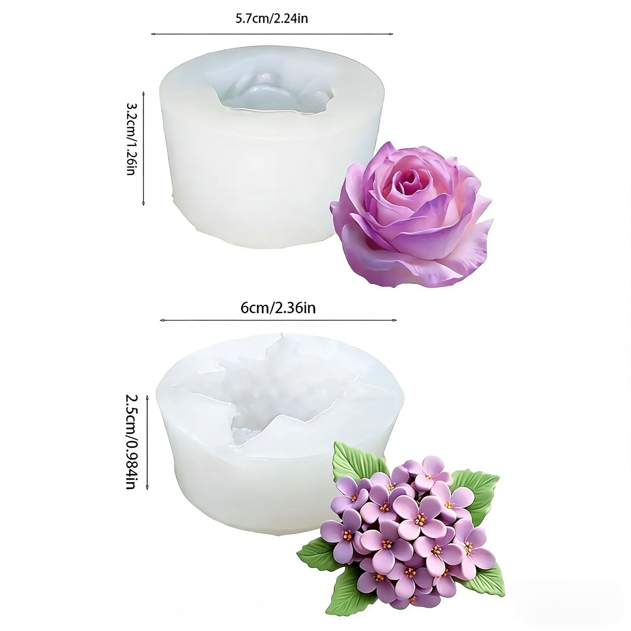 Moules en silicone 3D en deux  - Resin Art Wedding Gift avis et prix