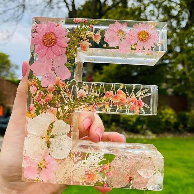 Veilleuses décoratives florale - Resin Art Alphabet avis et prix