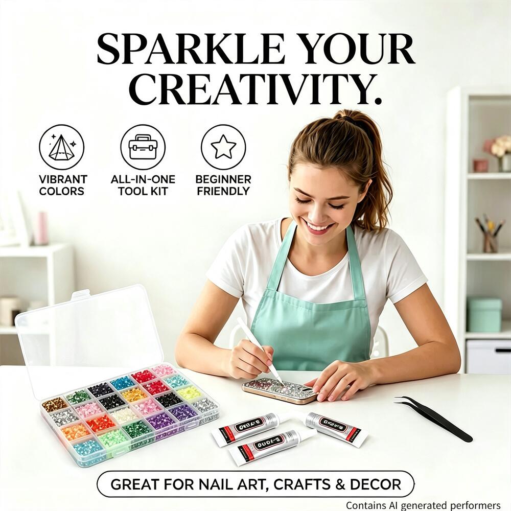 Kit de strass en résine multic - Resin Art Case avis et prix